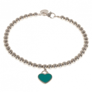 Pre Owned Tiffany & Co. Return To Tiffany Silver Bead Bracelet 17.5CM