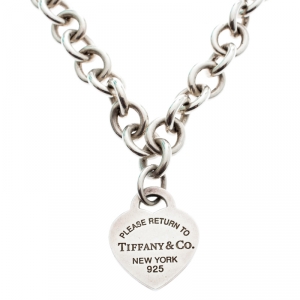 Pre Owned Tiffany & Co. Return to Tiffany Heart Tag Silver Necklace