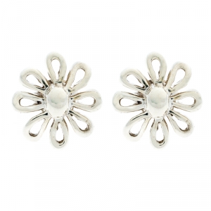 Pre Owned Tiffany & Co. Paloma Picasso Sterling Silver Daisy Stud Earrings