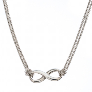 Pre Owned Tiffany & Co. Infinity Silver Pendant Necklace
