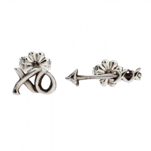 Pre Owned Tiffany & Co. Paloma's Graffiti Arrow & Love Kiss Asymmetric Stud Earrings