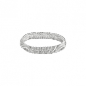 Pre Owned Tiffany & Co. Somerset Medium Silver Bracelet