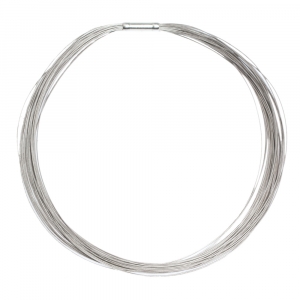 Tiffany & Co. Multi Wire Silver Strand Choker Necklace