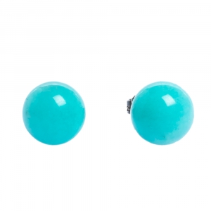 Pre Owned Tiffany & Co. Amazonite Silver Stud Earrings