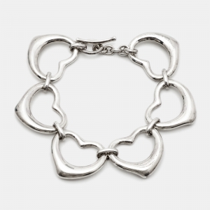 Tiffany & Co. Elsa Peretti Open Heart Sterling Silver Bracelet