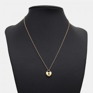 Pre Owned Tiffany & Co. 18K Yellow Gold Heart Lock Necklace