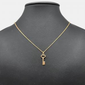Pre Owned Tiffany & Co. 18K Rose Gold  Oval Key Necklace