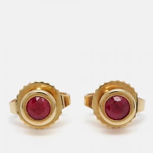Tiffany & Co. Elsa Peretti Color by the Yard Rubies 18k Yellow Gold Earrings