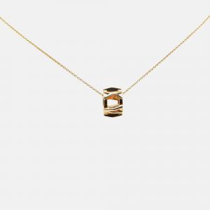 Tiffany & Co. 18K Yellow Gold Atlas X Open Pendant Necklace