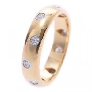 Pre Owned Tiffany & Co. Diamond Platinum and Yellow Gold Ring Size 47
