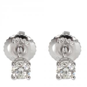 Tiffany & Co. 0.24 CTW Diamond Stud Platinum Earrings 