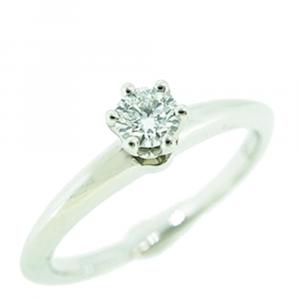 Pre Owned Tiffany & Co. Solitaire Engagement Platinum Diamond Ring Size 52