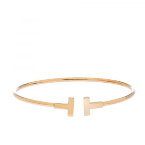 Pre Owned Tiffany & Co. T Wire 18K Rose Gold Bracelet