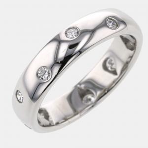 Pre Owned Tiffany & Co. Platinum and Diamond Etoile Band Ring US 10