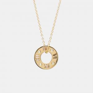 Tiffany & Co. Atlas 18K Rose Gold Diamond Necklace 
