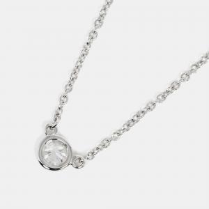 Tiffany & Co. Platinum and Diamond Elsa Peretti Diamonds by the Yard Pendant Necklace