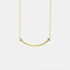 Tiffany & Co. 18K Yellow Gold Smile Pendant Necklace