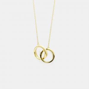 Tiffany & Co. 18K Yellow Gold 1837 Interlocking Circles Pendant Necklace