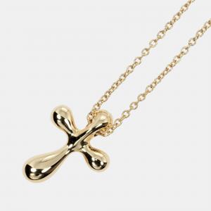 Tiffany & Co. 18K Yellow Gold Cross Pendant Necklace