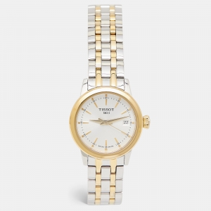 Tissot Silver Two-Tone Stainless Steel Classic Dream T129.210.22.031.00 Women's Wristwatch 28 mm