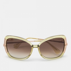 Tod's Green TO 23 Gradient Oversized Sunglasses