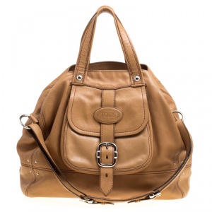 Pre Owned Tod's Brown Leather Large Tote