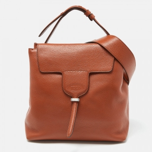Tod's Tan Leather Top Handle Bag