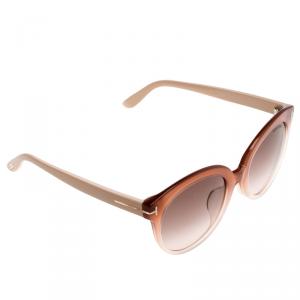 Pre Owned Tom Ford Pink TF 429-F Monica Wayfarer Sunglasses