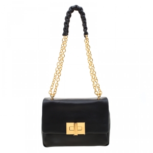 Tom Ford Black Leather Natalia Crossbody Bag
