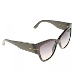 Pre Owned Tom Ford Grey Anoushka TF 371 Cat Eye Sunglasses