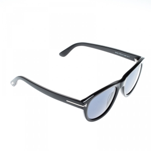 Pre Owned Tom Ford Black/Blue TF920  Benedict Wayfarer Sunglasses