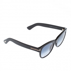 Pre Owned Tom Ford Black/Blue Gradient TF532 Ally Cat Eye Sunglasses