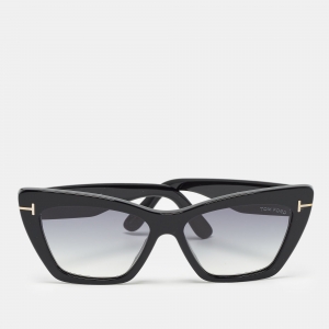 Tom Ford Black Gradient TF871 Wyatt Cat Eye Sunglasses