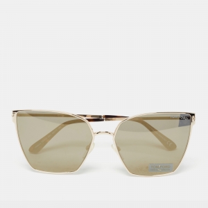 Tom Ford Black/Gold Helena TF653 Butterfly Sunglasses