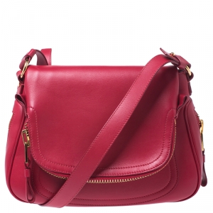 Tom Ford Red Leather Mini Jennifer Shoulder Bag