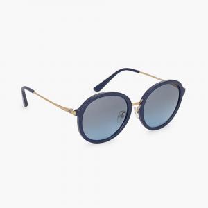 Tory Burch Blue Oversized Round Sunglasses