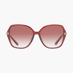 Tory Burch Red Oversized Square Sunglasses