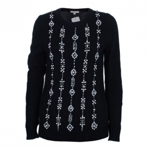 Tory Burch Etta Embellished Knit Sweater M