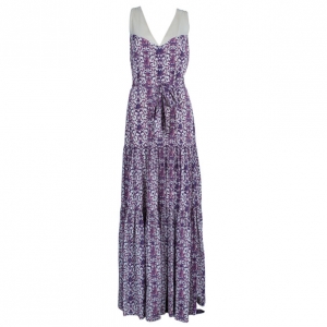 Tory Burch Logan Printed Maxi Dress L