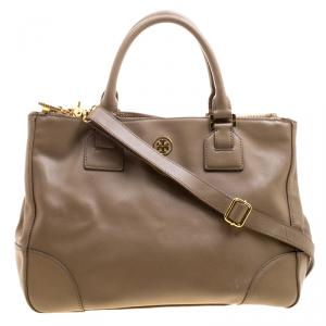 مملوكة مسبقًا Tory Burch Brown Leatther Robinson Tote