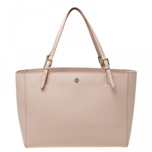 مملوكة مسبقًا Tory Burch Blush Pink Leather Tote 