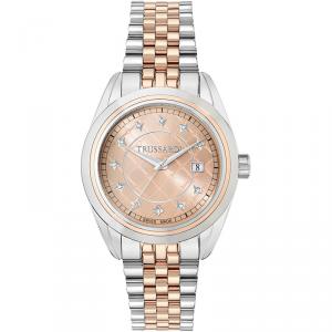 Trussardi Pink Gold Stainless Steel Galleria Women's Wristwatch 38.5MM