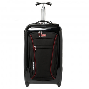 Tumi Black/Red Nylon Hardcase Ducati Evoluzione International Carry On Luggage