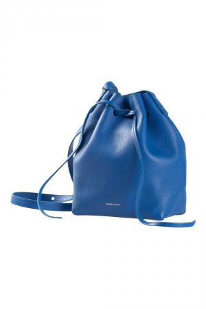 Mansur Gavriel Royal Blue Soft Leather Mini Bucket Bag