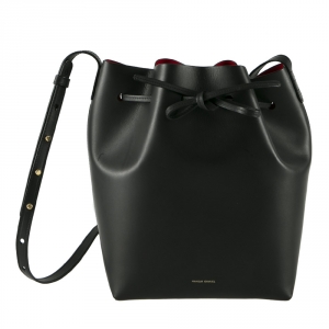 Mansur Gavriel Black Leather Bucket Bag