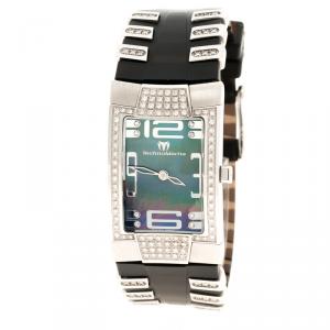 مملوكة مسبقًا Technomarine Mother of Pearl Stainless Steel and Diamond Women's Wristwatch 24 mm
