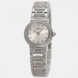 Vacheron Constantin Silver 18K White Gold and Diamond 10570 Women's Wristwatch 24mm