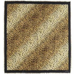 Valentino Wild Leopard Printed Modal and Cashmere Shawl