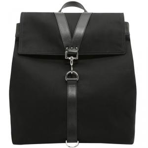 Valentino Black Canvas V Sign Backpack