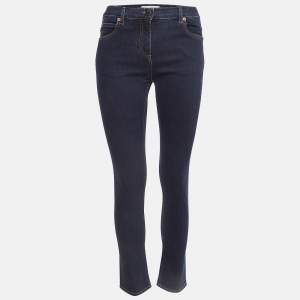 Valentino Dark Blue Denim Pocket Detailed Jeans M Waist 28